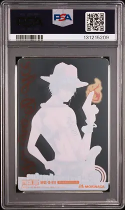 2011 ONE PIECE MORINAGA JAPANESE WAFER PART 1 #010 PORTGAS D. ACE PSA 10 - Image 2