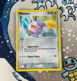 Whismur 69/100 Reverse Holo EX Crystal Guardians Stamped Pokemon Card 2006 NM - Image 1