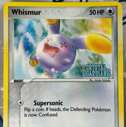 Whismur 69/100 Reverse Holo EX Crystal Guardians Stamped Pokemon Card 2006 NM - Image 2