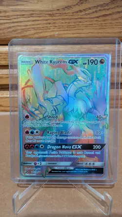 Pokemon TCG: White Kyurem GX (Secret) 74/70 Dragon Majesty Holo - NM - Image 1