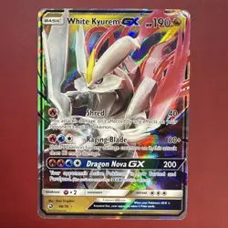 White Kyurem GX 48/70 - Ultra Rare Full Art - Dragon Majesty - Pokemon TCG - NM - Image 1