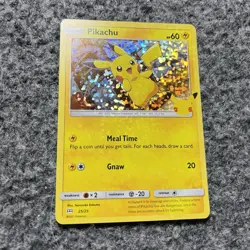Pikachu 25/25 Holo Celebrations 25th Anniversary McDonald's Pokemon Card NM - Image 2