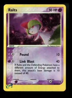 Ralts 68/109 EX Ruby Sapphire 2003 Reverse Holo e-Series Pokemon Card TCG - Image 1