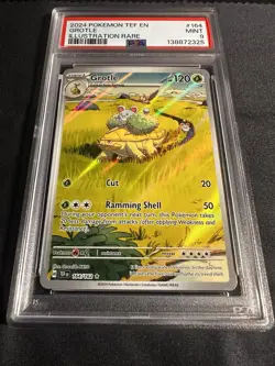 Pokemon Grotle TCG Holo Card Illustration Rare PSA 9 Temporal Forces 164/162 - Image 2