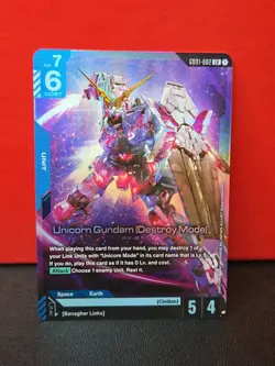 Unicorn Gundam (Destroy Mode)Gundam Card Game GD01-002 Rare .... - Image 1