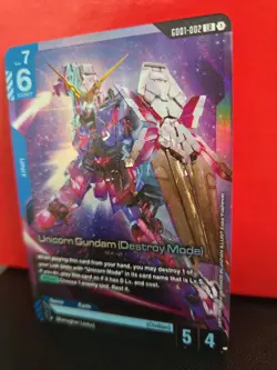 Unicorn Gundam (Destroy Mode)Gundam Card Game GD01-002 Rare .... - Image 5