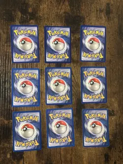 Pokemon TCG Kabuto Fossil 50/62 Vintage WOTC Unlimited 9 Card Lot - MP - Image 2