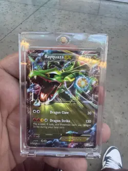 Pokemon TCG Rayquaza EX Black Star Promo XY73 Ultra Holo Promo Card NM - Image 1