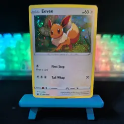 Eevee SWSH095 Sword & Shield Ultra Rare Holo Promo - Pokemon Card - Image 1