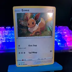 Eevee SWSH095 Sword & Shield Ultra Rare Holo Promo - Pokemon Card - Image 2