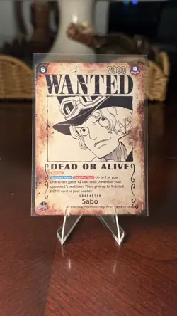 Sabo Wanted Poster Card SEC SP- OP13-120 - Carrying on His Will One Piece TCG - Image 3