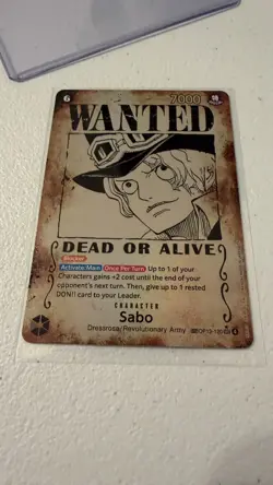 Sabo Wanted Poster Card SEC SP- OP13-120 - Carrying on His Will One Piece TCG - Image 5