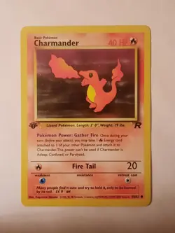 Pokemon Card Charmander 1st Edition #50/82 1999-2000 - Image 1