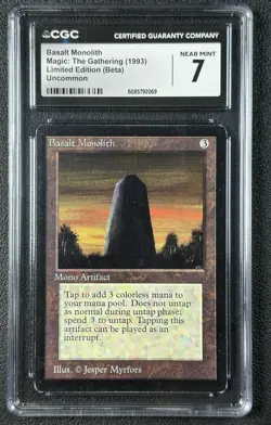 BASALT MONOLITH CGC 7 1993 MAGIC: THE GATHERING MTG BETA UNCOMMON 2069 - Image 1