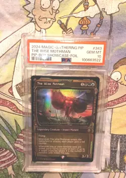 MTG Fallout The Wise Mothman Showcase Foil PSA 10 - Image 1