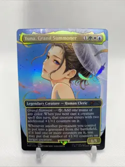 Magic the Gathering TCG 2025 WPN Promo 0001 Foil - YUNA, GRAND SUMMONER - Image 2
