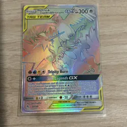 Pokemon TCG Moltres Zapdos and Articuno Rainbow Rare Full Art 69/68 Rainbow Rare - Image 1
