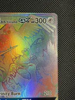Moltres, Zapdos and Articuno GX Rainbow Full Art Pokemon Hidden Fates 69/68 TCG - Image 5