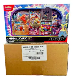 Pokemon Mega Lucario EX Figure Collection 6 Box Case #PIC - Image 1