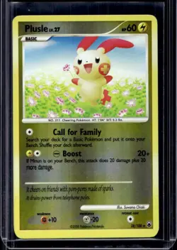 2008 Pokemon Diamond & Pearl Majestic Dawn Plusle Reverse Holo #28/100 - Image 1