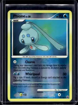 2008 Pokemon Diamond & Pearl Majestic Dawn Phione Reverse Holo #27/100 - Image 1