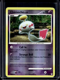 2007 Pokemon Diamond & Pearl Mysterious Treasures Chimecho Reverse Holo #22/123 - Image 1