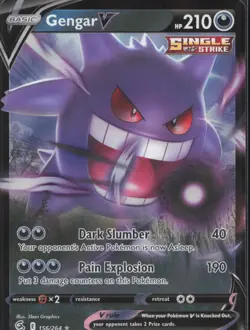 Pokemon TCG - Gengar V - SWSH08: Fusion Strike (SWSH08) (39) - Image 1