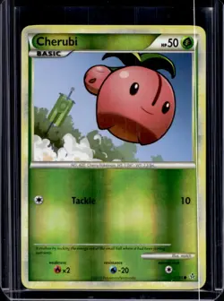 2010 Pokemon HeartGold & SoulSilver Unleashed Cherubi Reverse Holo #47/95 - Image 1