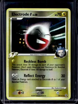 2009 Pokemon Platinum Rising Rivals Electrode G Reverse Holo #39/111 - Image 1