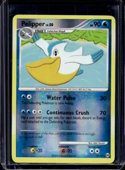 2009 Pokemon Platinum Arceus Pelipper Reverse Holo #24/99 - Image 1
