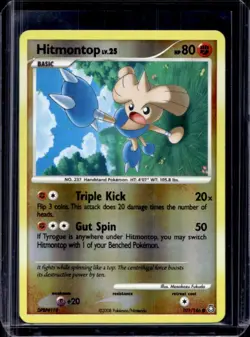 2008 Pokemon Diamond & Pearl Legends Awakened Hitmontop Reverse Holo #101/146 - Image 1
