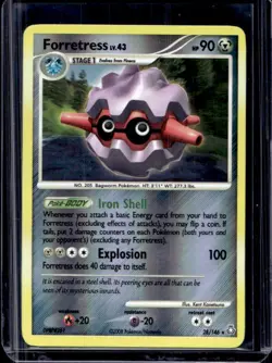 2008 Pokemon Diamond & Pearl Legends Awakened Forretress Reverse Holo #28/146 - Image 1