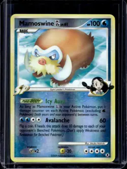 2009 Pokemon Platinum Rising Rivals Mamoswine Reverse Holo #27/111 - Image 1