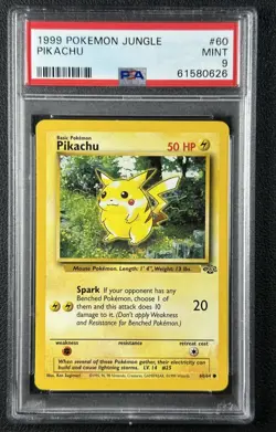 PIKACHU PSA 9 1999 POKEMON JUNGLE #60/64 MINT 0626 - Image 1