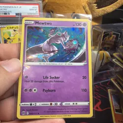 Pokemon TCG Mewtwo 056/172 Cosmos Holo Rare Promo Mew V Box NM Brilliant Stars - Image 1