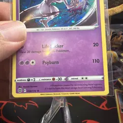 Pokemon TCG Mewtwo 056/172 Cosmos Holo Rare Promo Mew V Box NM Brilliant Stars - Image 3