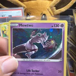 Pokemon TCG Mewtwo 056/172 Cosmos Holo Rare Promo Mew V Box NM Brilliant Stars - Image 4