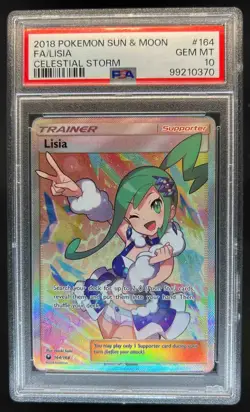 2018 Pokemon Sun & Moon Celestial Storm Lisia #164/168 PSA 10 - Image 1