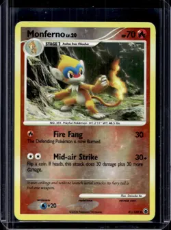 2008 Pokemon Diamond & Pearl Majestic Dawn Monferno Reverse Holo #41/100 - Image 1