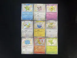 2025 Pokemon TCG S-Chinese 151C 156/151 154/151 S Jigglypuff Holo Lot*9 RR72 - Image 1