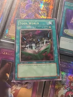 Yu-Gi-Oh! TCG - Toon World MRL-076 - 1st Edition Super Rare - Holo Wavy Print - Image 1