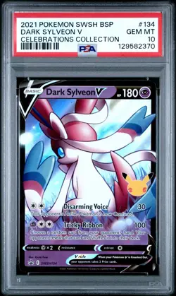 Pokemon TCG 2021 DARK SYLVEON V Celebrations SWSH134 BSP PSA 10 GEM MINT - Image 1