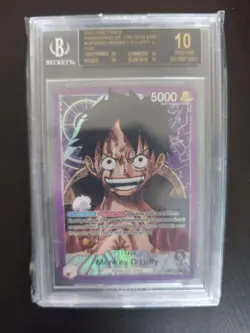 BGS 10 BLACK LABEL One Piece Monkey.D.Luffy L PAR OP05-060 - BGS10 - Image 1