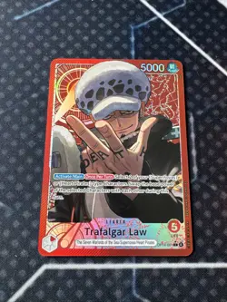 One Piece TCG English OP14-001 Trafalgar Law Leader Alt Art - Image 2