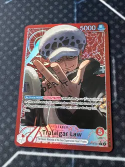 One Piece TCG English OP14-001 Trafalgar Law Leader Alt Art - Image 4
