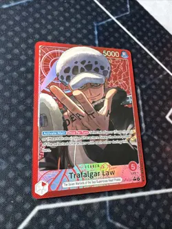 One Piece TCG English OP14-001 Trafalgar Law Leader Alt Art - Image 5