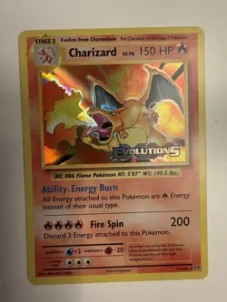 Pokemon Charizard XY Evolutions Prerelease Holo Rare Promo #11 - Image 1