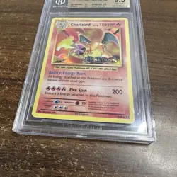 Pokemon Charizard XY Evolutions Staff Prerelease Holo Rare Promo #11 BGS 9.5 Gem - Image 4