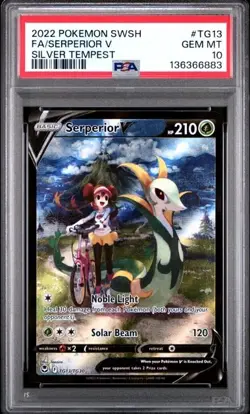 2022 Pokemon Silver Tempest Serperior V Trainer Gallery Holo #TG13/TG30 PSA 10 - Image 1