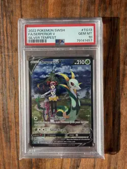 2022 Pokemon Silver Tempest Serperior V Trainer Gallery Holo #TG13/TG30 PSA 10 - Image 3